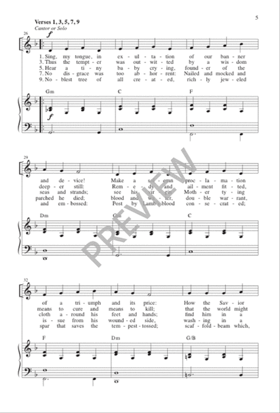 Faithful Cross Faithful Cross 3-Part scores gallery preview page 8