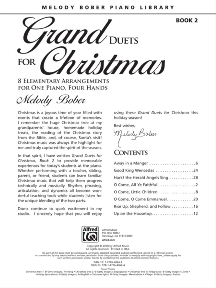 Grand Duets for Christmas 1-3 (Value Pack) Easy Piano scores gallery preview page 7