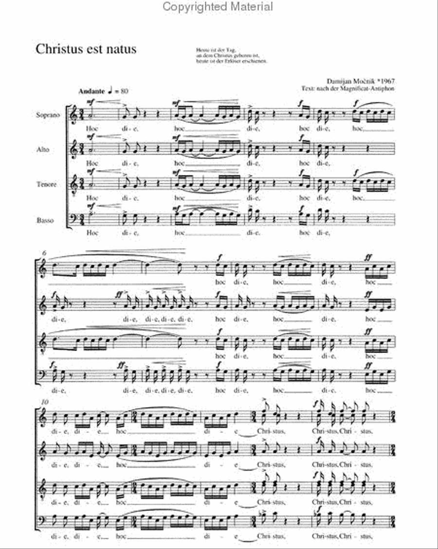 Christus est natus 4-Part scores gallery preview page 2