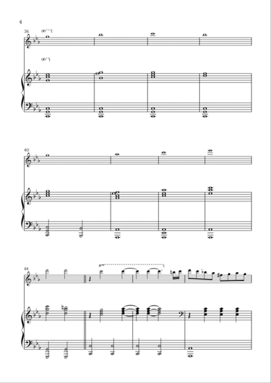 Succession Theme Violin Solo scores gallery preview page 4
