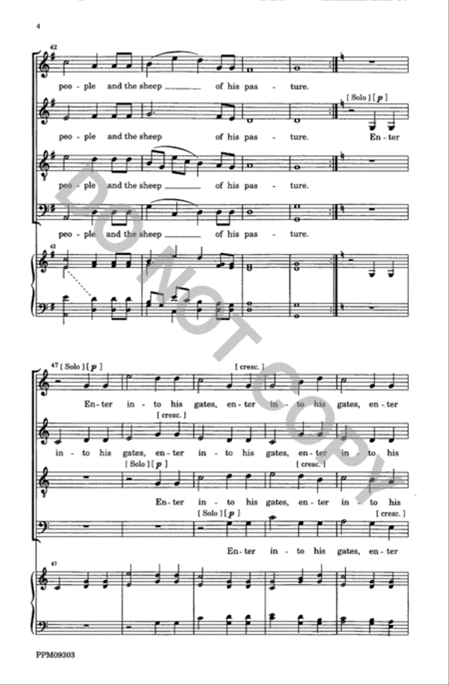 An Anthem of Praise 4-Part scores gallery preview page 5