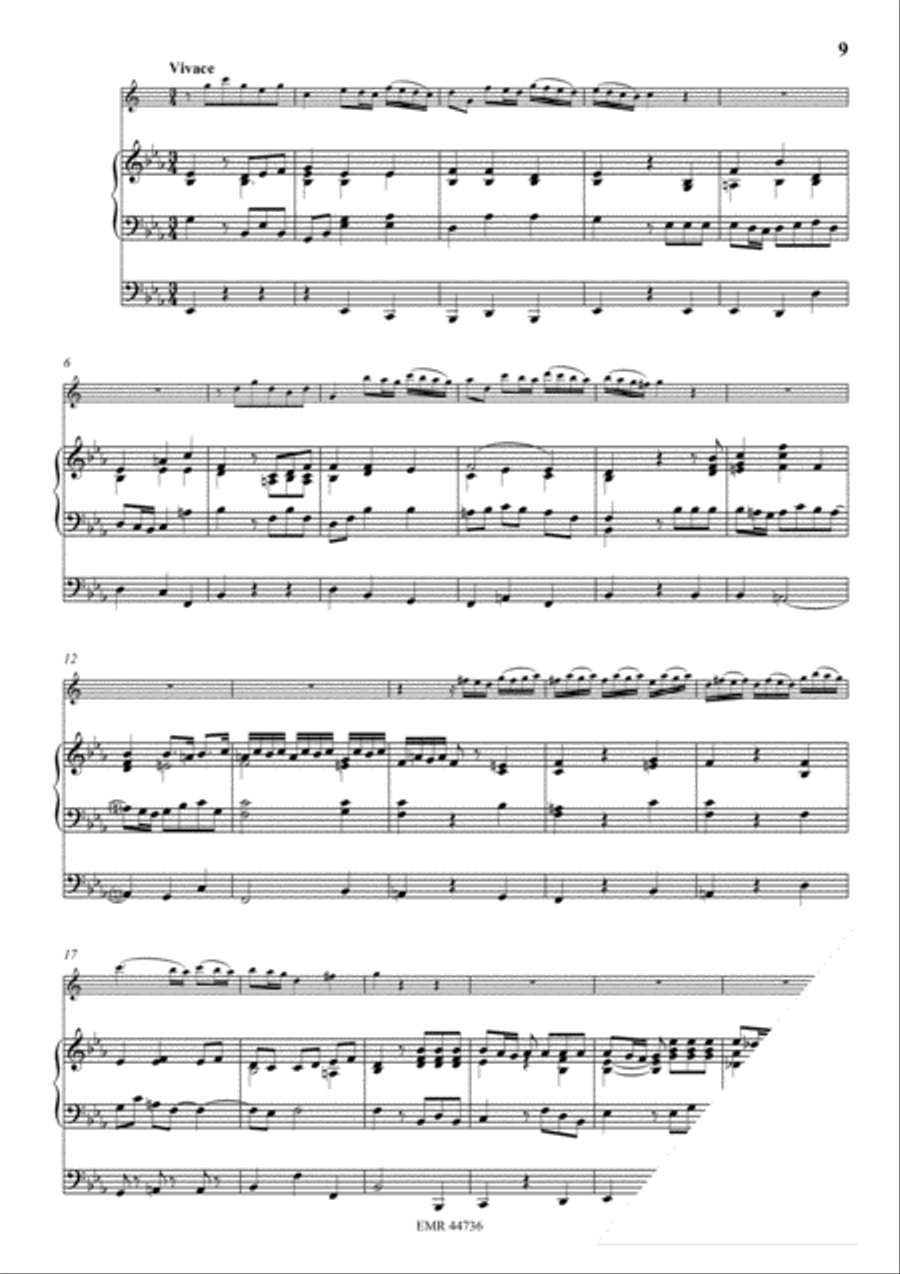 Sonata Eb-Dur Baritone Saxophone scores gallery preview page 5