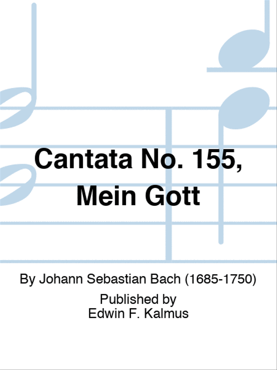 Cantata No. 155, Mein Gott 4-Part scores gallery preview page 1