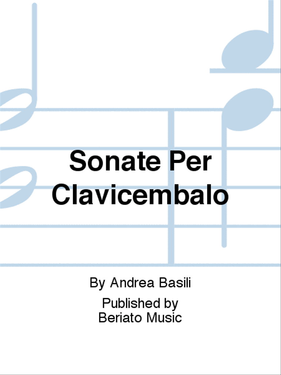 Sonate Per Clavicembalo Harpsichord scores gallery preview page 1