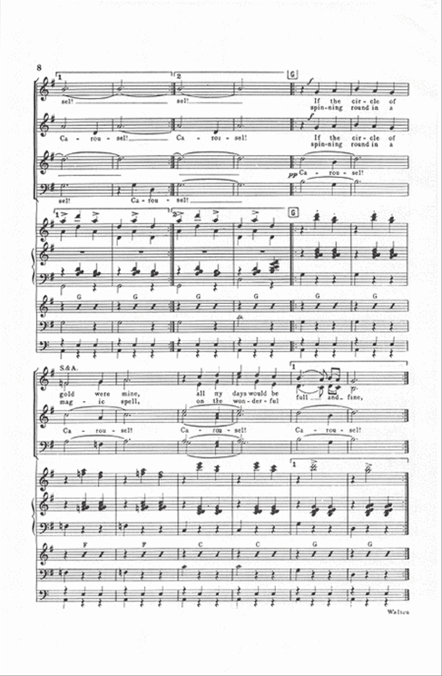 Carousel (Vocal Score) Carousel (Vocal Score) Divisi scores gallery preview page 8