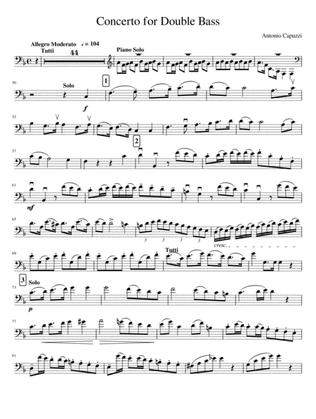 Concerto for Double Bass - Antonio Capuzzi