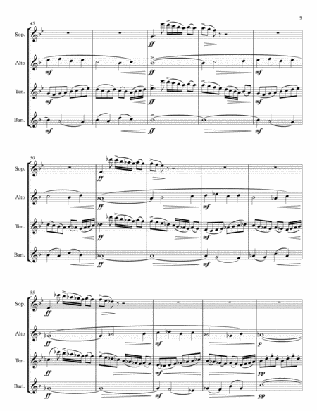 Pavane, Op. 50 for Saxophone Quartet image number null