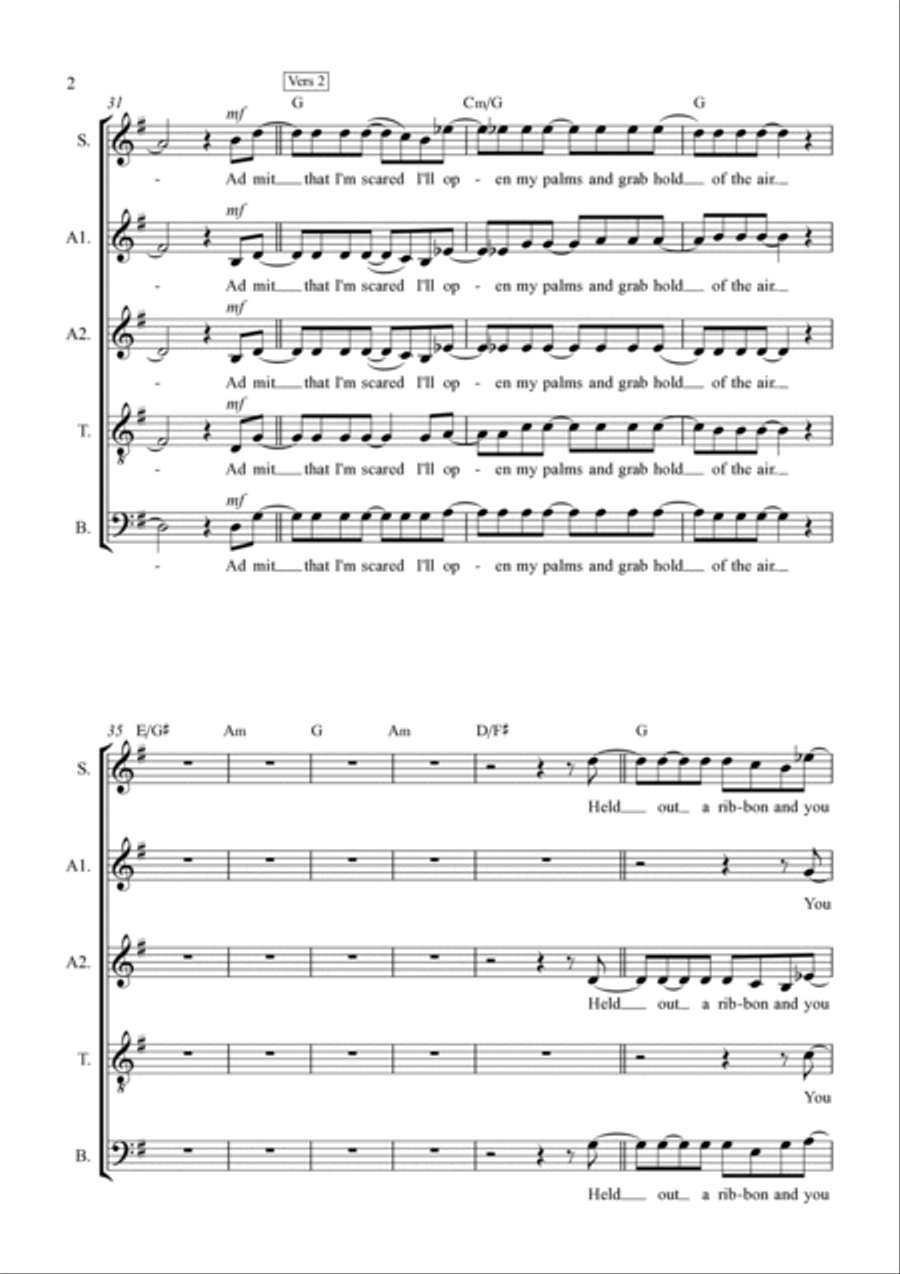 Under Your Shirt Choir scores gallery preview page 2
