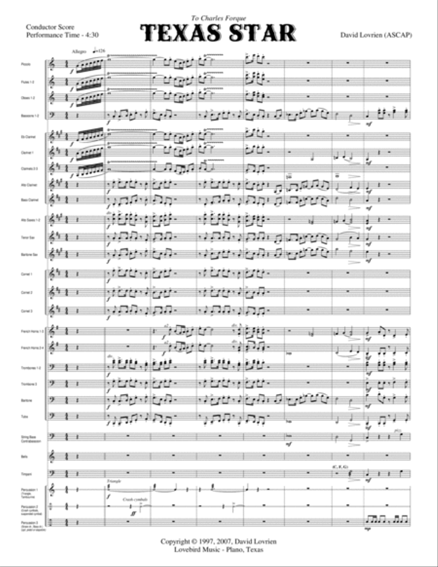 Texas Star Texas Star Concert Band scores gallery preview page 5