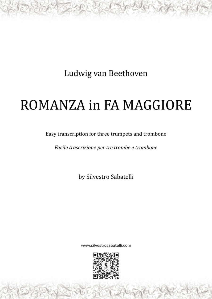 Romance in F major - Romanze in F-Dur Brass Ensemble scores gallery preview page 1