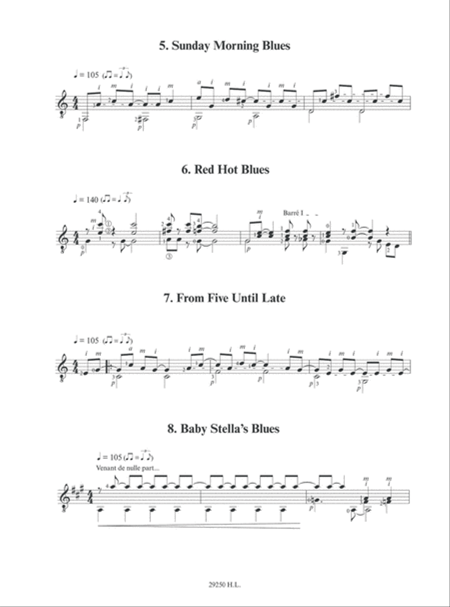 Petits blues (8) Acoustic Guitar scores gallery preview page 3