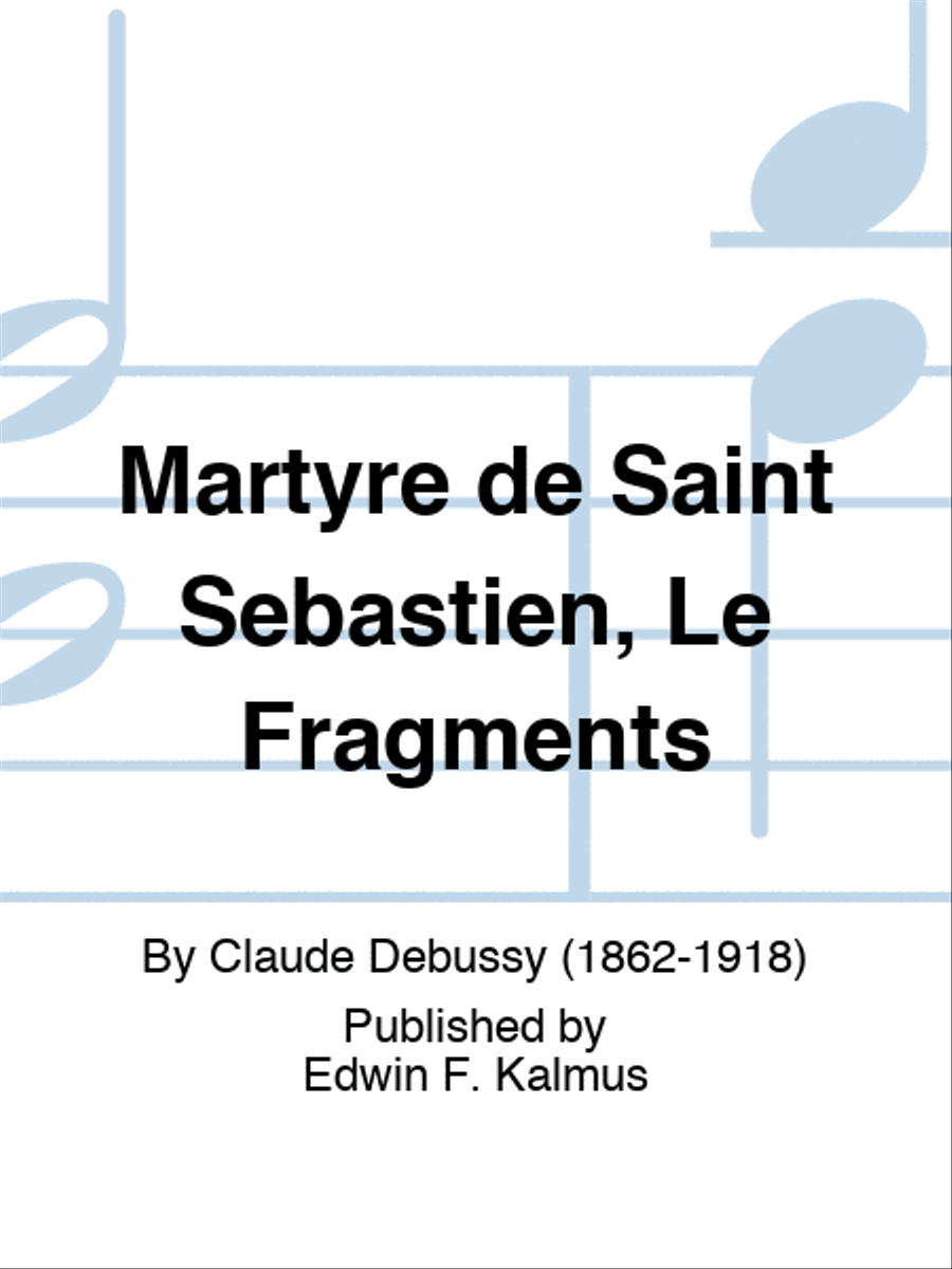Martyre de Saint Sebastien, Le Fragments Set of Parts scores gallery preview page 1