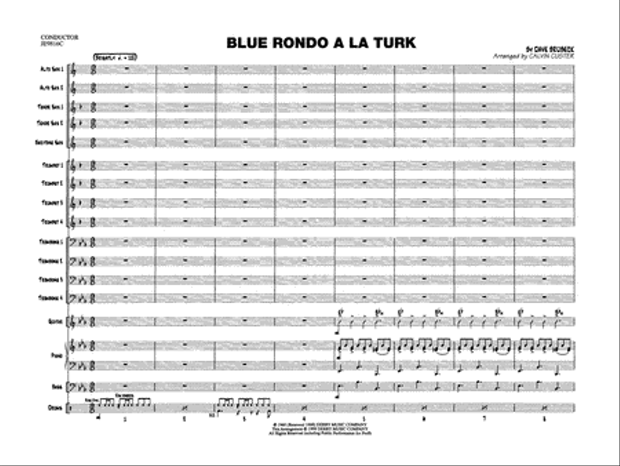Blue Rondo a la Turk Jazz Ensemble scores gallery preview page 3