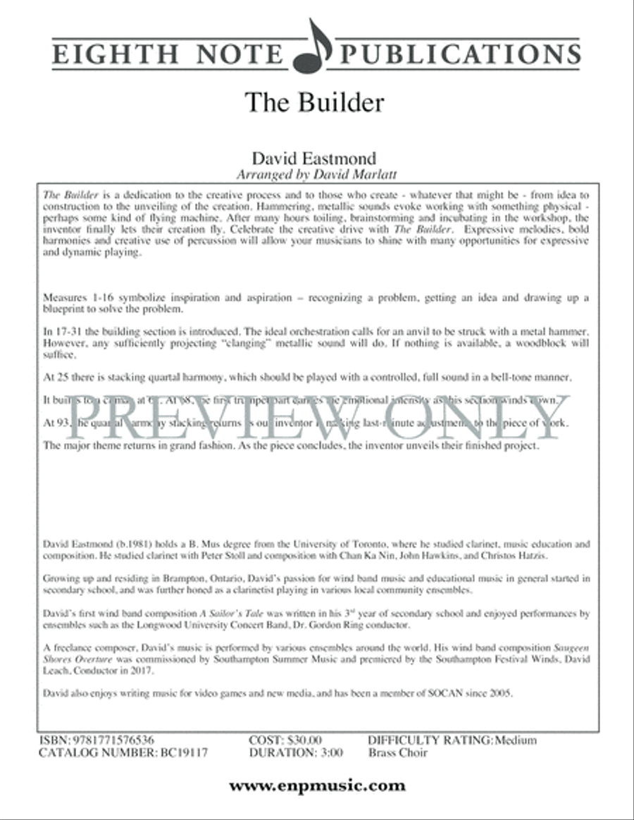 The Builder Small Ensemble scores gallery preview page 2