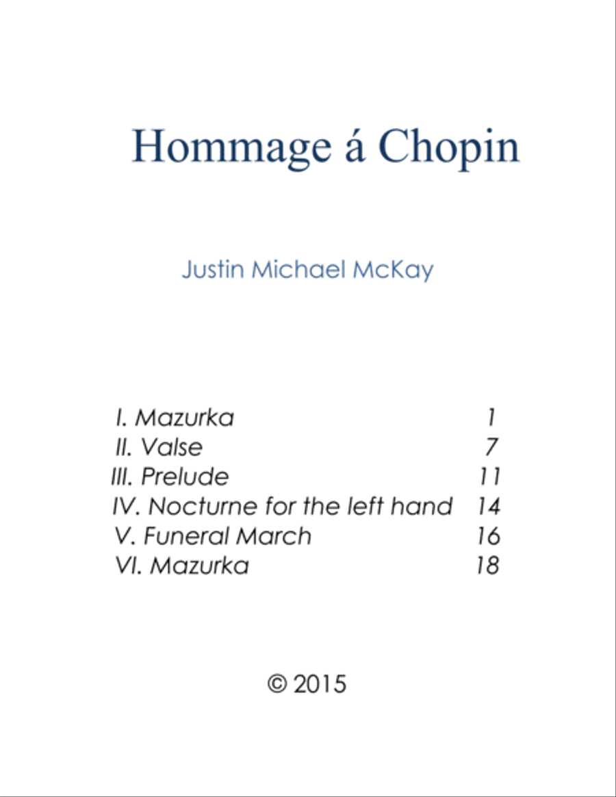 Hommage a Chopin Hommage a Chopin Piano Solo scores gallery preview page 2