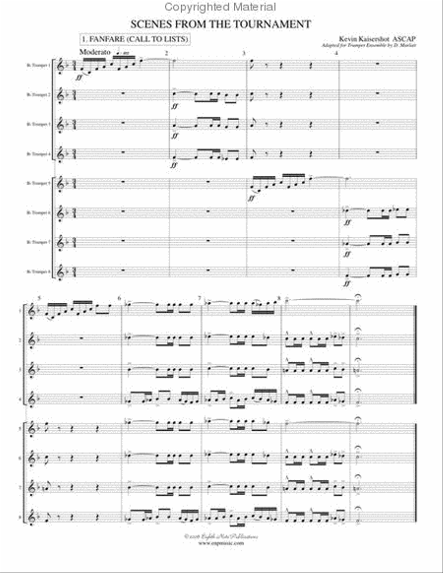 Scenes from the Tournament Small Ensemble scores gallery preview page 2
