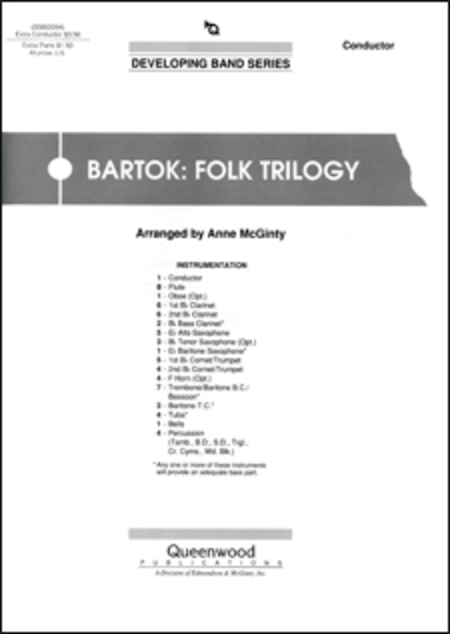 Bartok: Folk Trilogy - Score