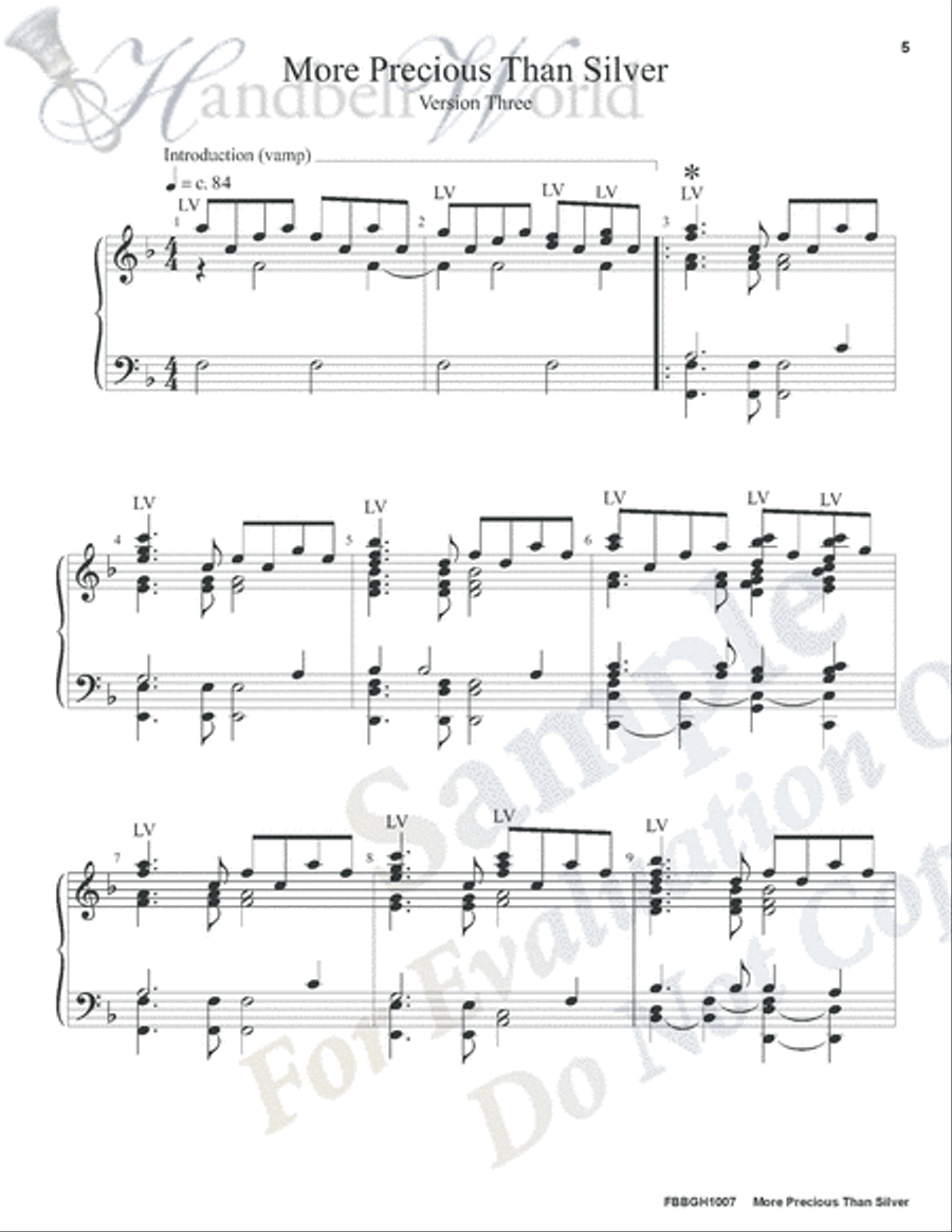 More Precious Than Silver 5-Octaves scores gallery preview page 4