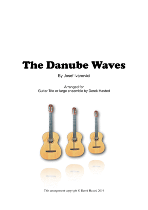 Book cover for Danube Waves - guitar trio/large ensemble