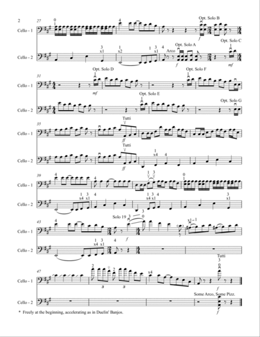 Duelin' Banjos String Duet scores gallery preview page 2