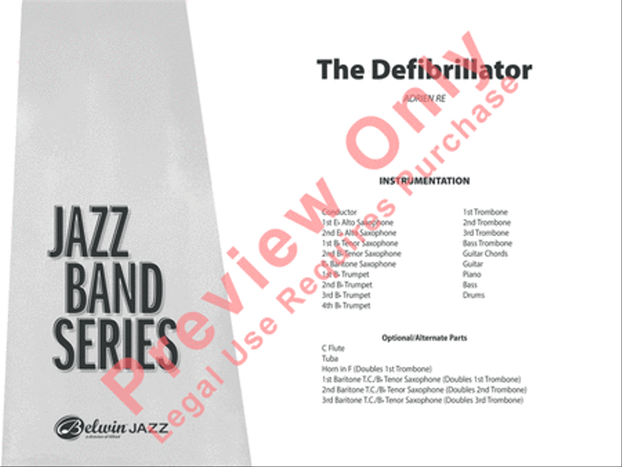 The Defibrillator Jazz Ensemble scores gallery preview page 2