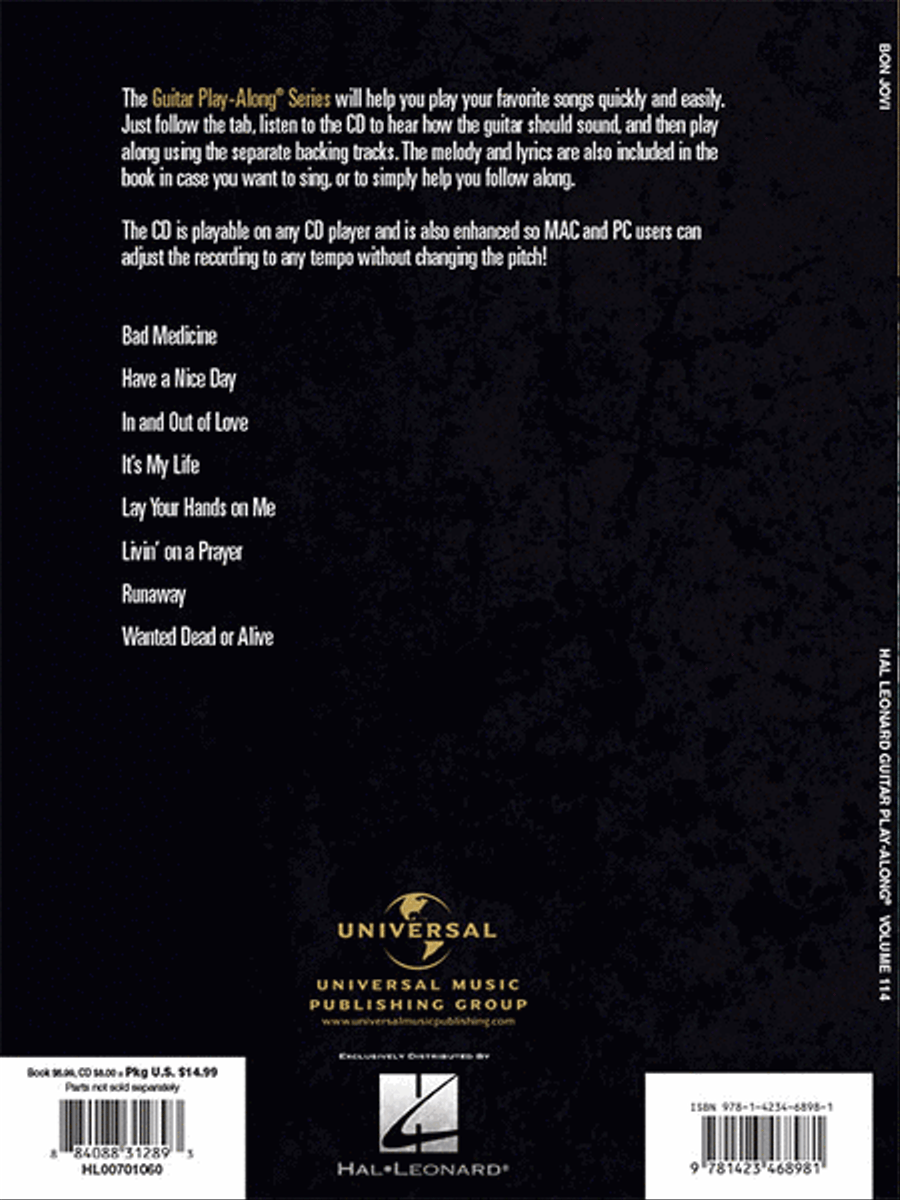 Bon Jovi Electric Guitar scores gallery preview page 6