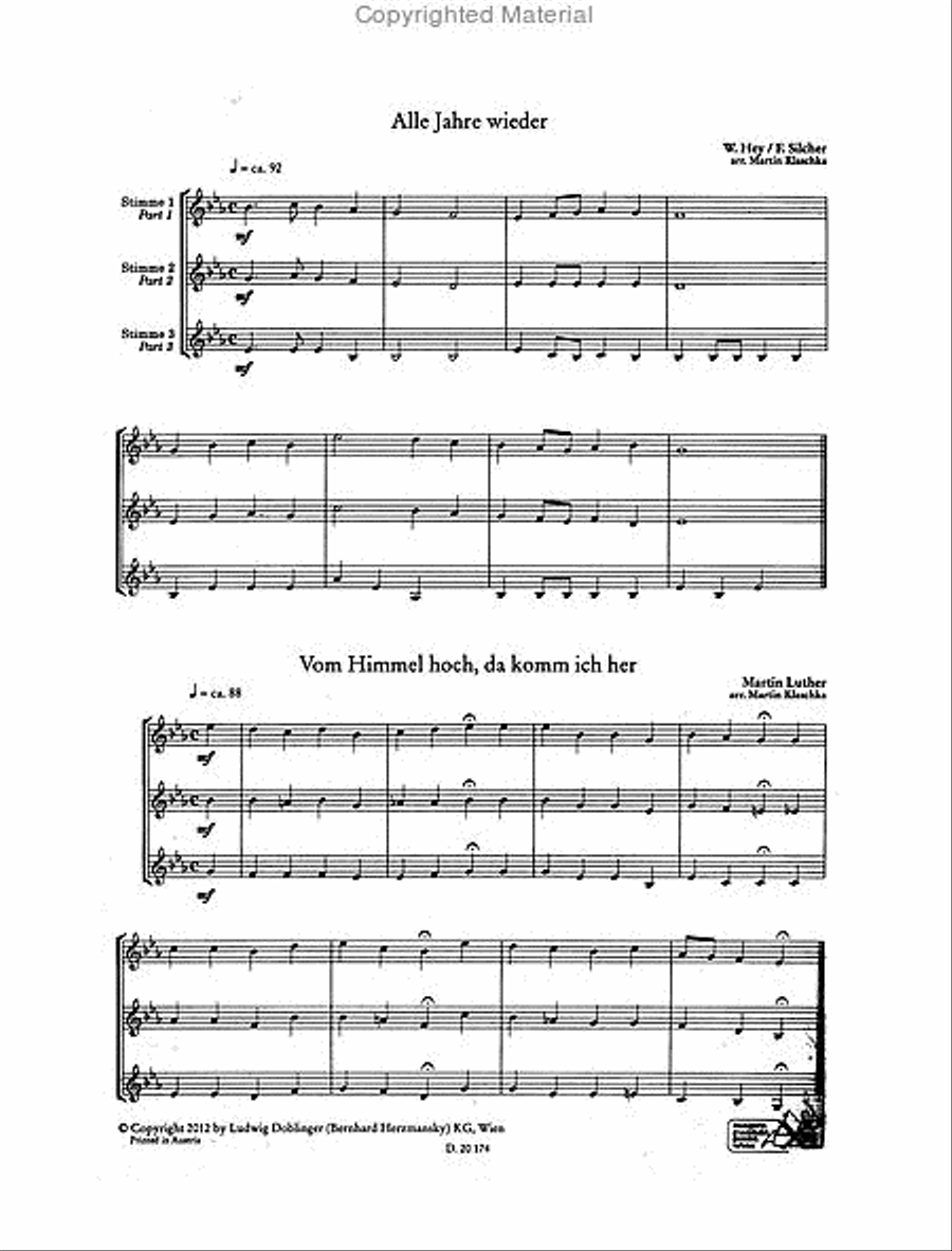 Christmas Festivity for Three Trumpet scores gallery preview page 2