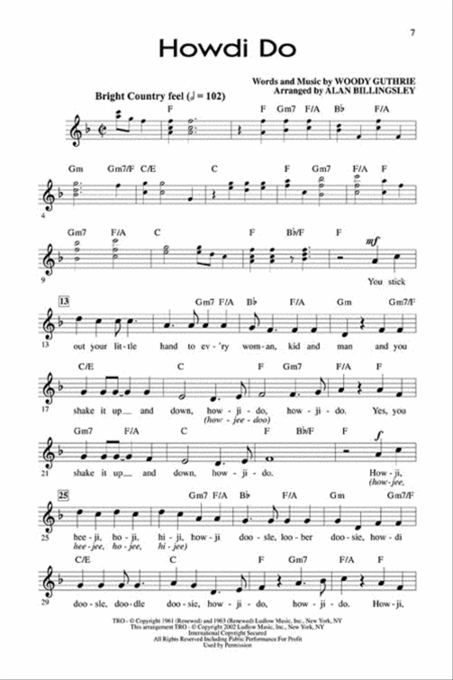 This Land Is Your Land (Collection of Woody Guthrie Songs) Choir scores gallery preview page 3