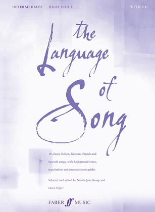 Book cover for The Language of Song - Intermediate (High Voice)