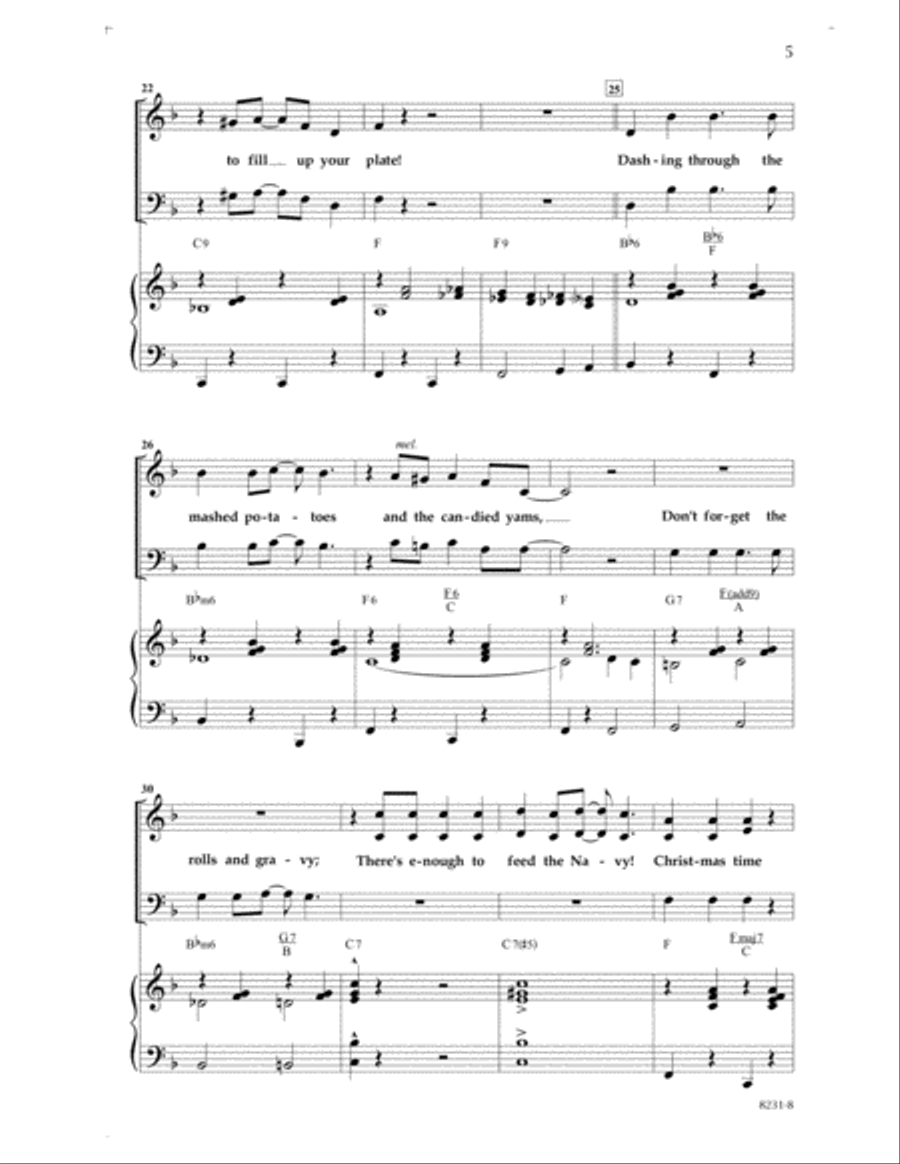 No Time to Diet 3-Part scores gallery preview page 4