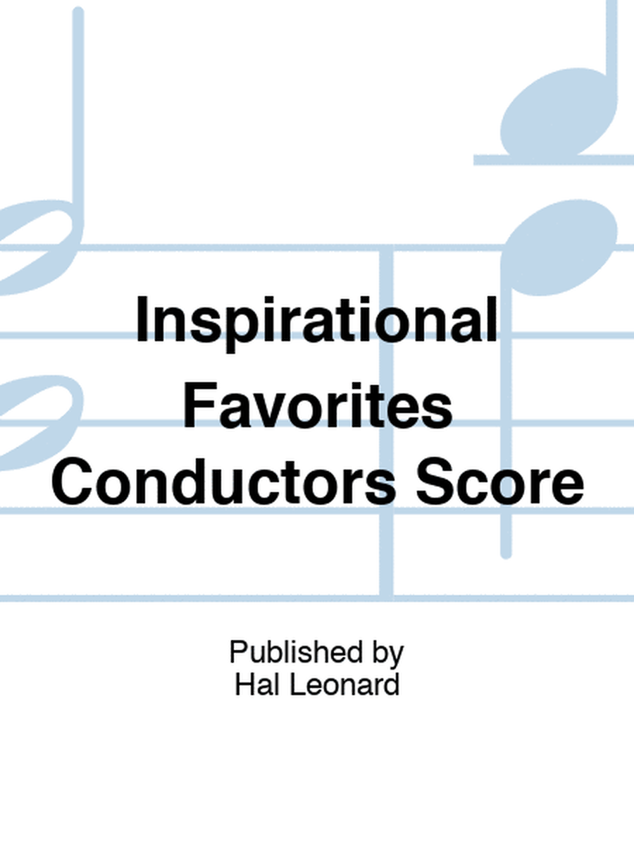 Inspirational Favorites Conductors Score