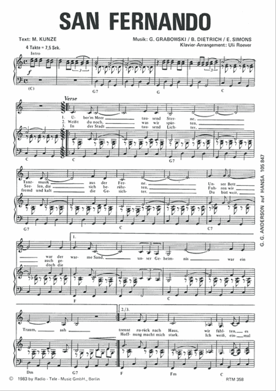 San Fernando Piano, Vocal scores gallery preview page 3