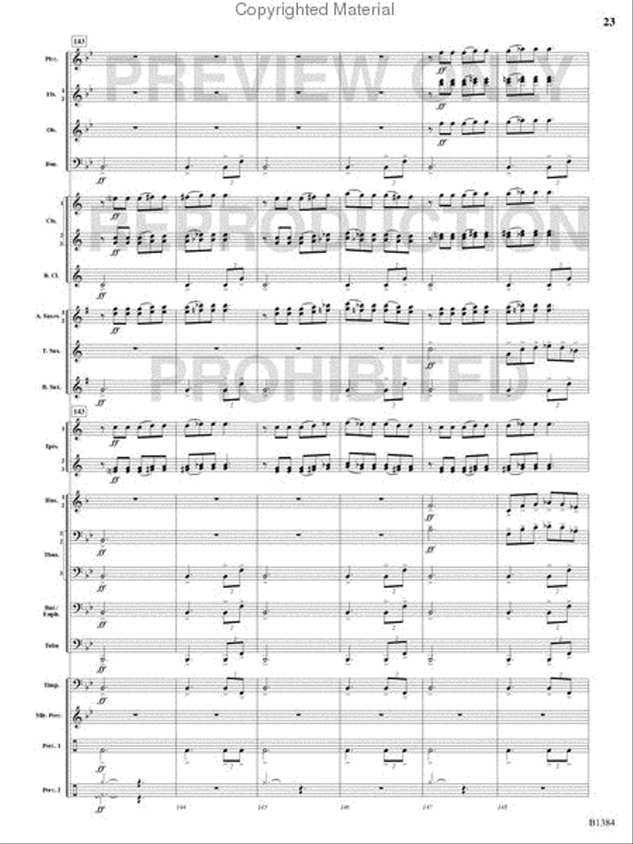 Summer Resounding! Concert Band scores gallery preview page 22