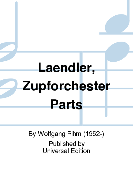Laendler, Zupforchester Parts