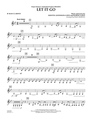 Let It Go - Bb Bass Clarinet