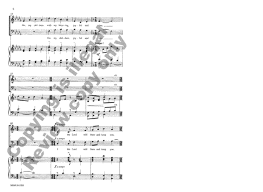 Go, My Children, with My Blessing 3-Part scores gallery preview page 7