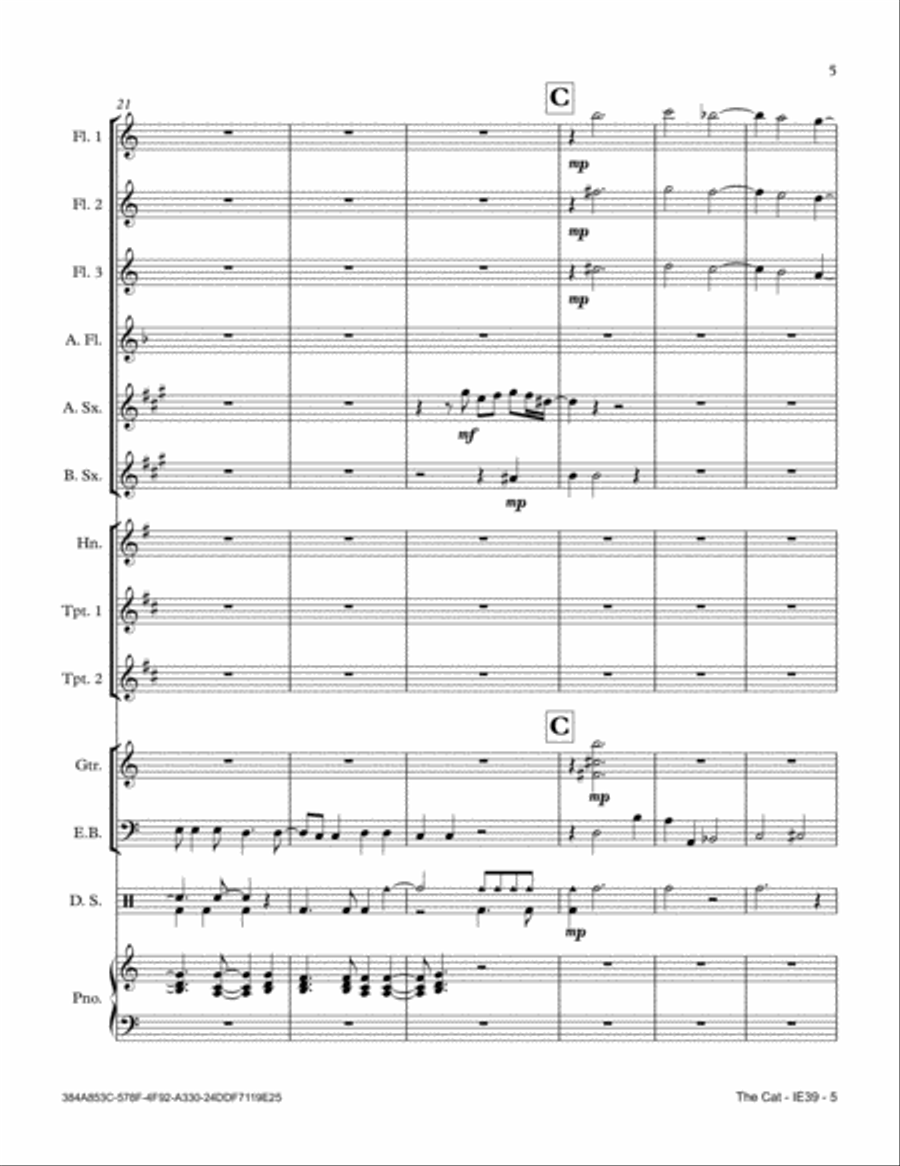 The Cat The Cat Full Orchestra scores gallery preview page 5