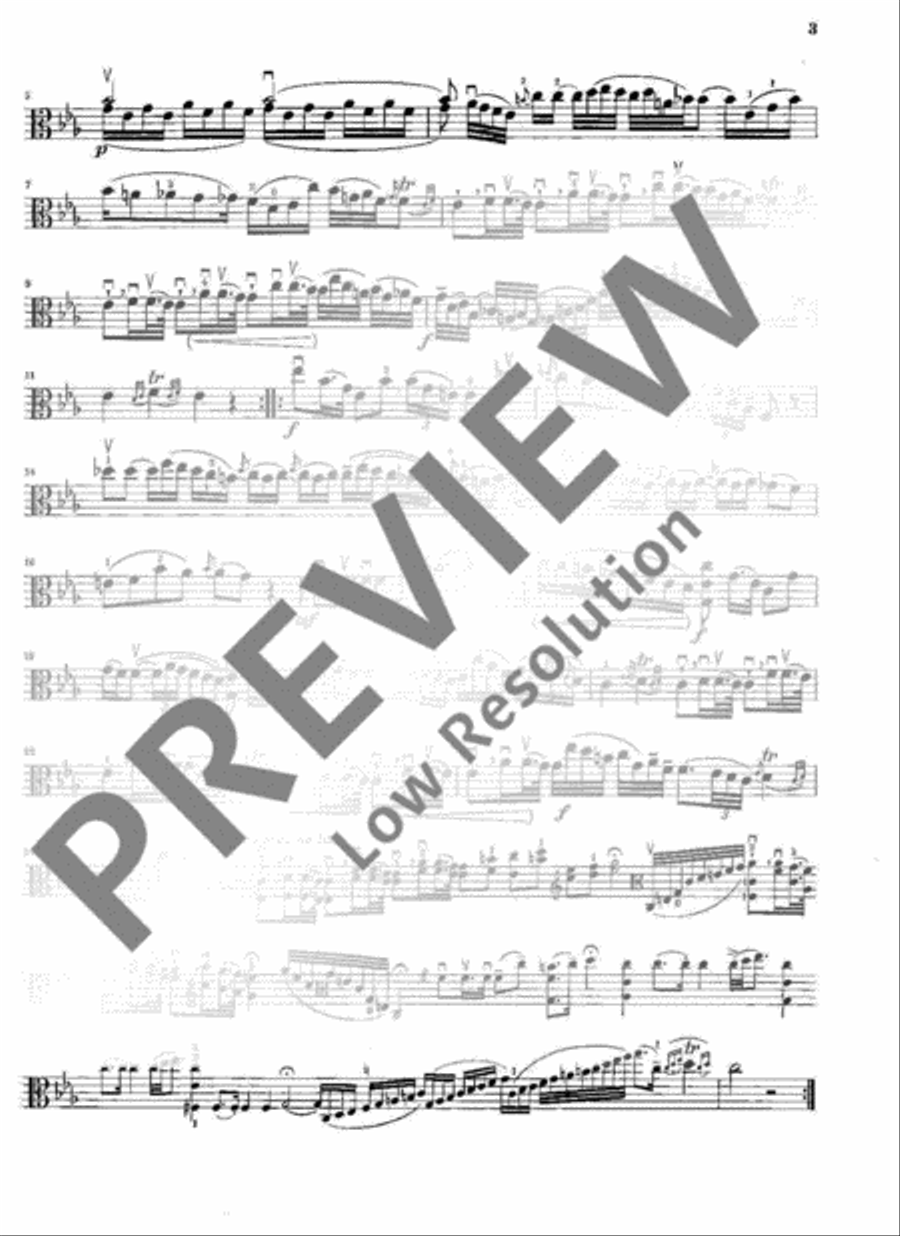 Sonata C Minor Viola scores gallery preview page 13