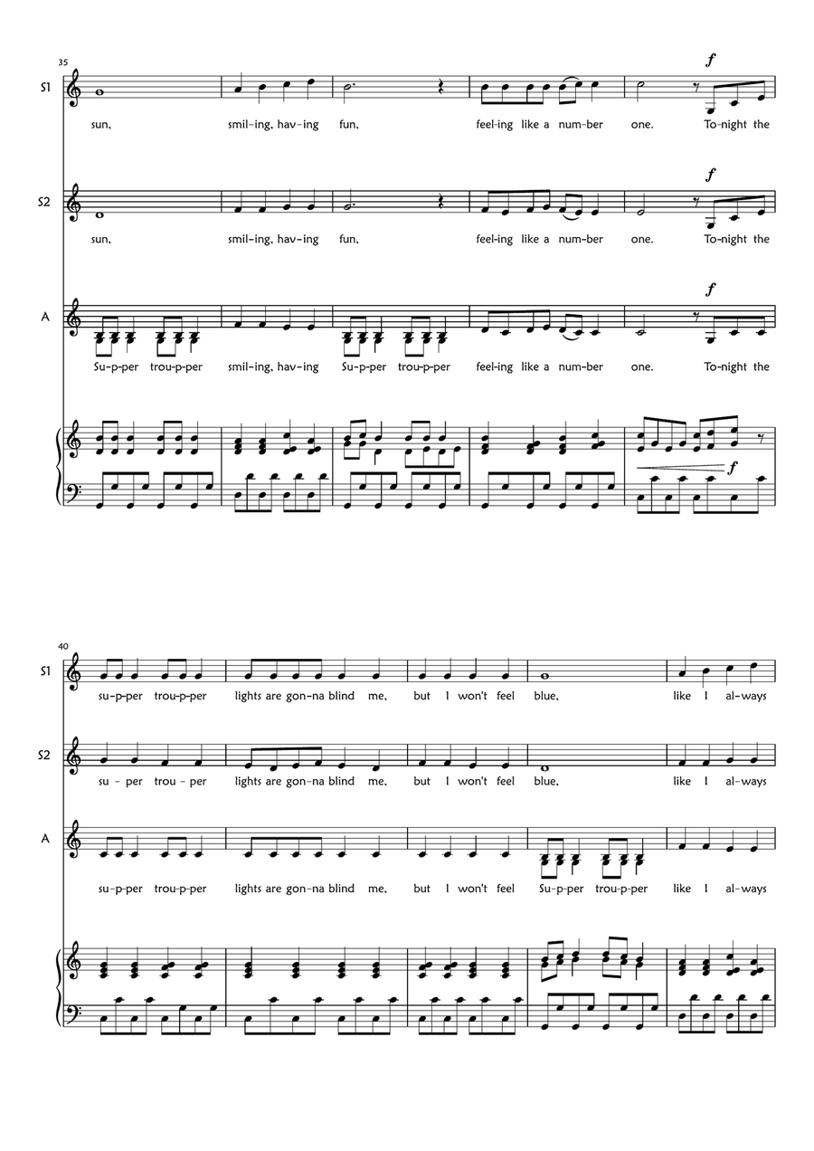 Super Trouper SSA scores gallery preview page 4