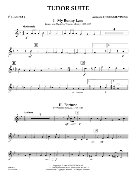Tudor Suite - Bb Clarinet 2