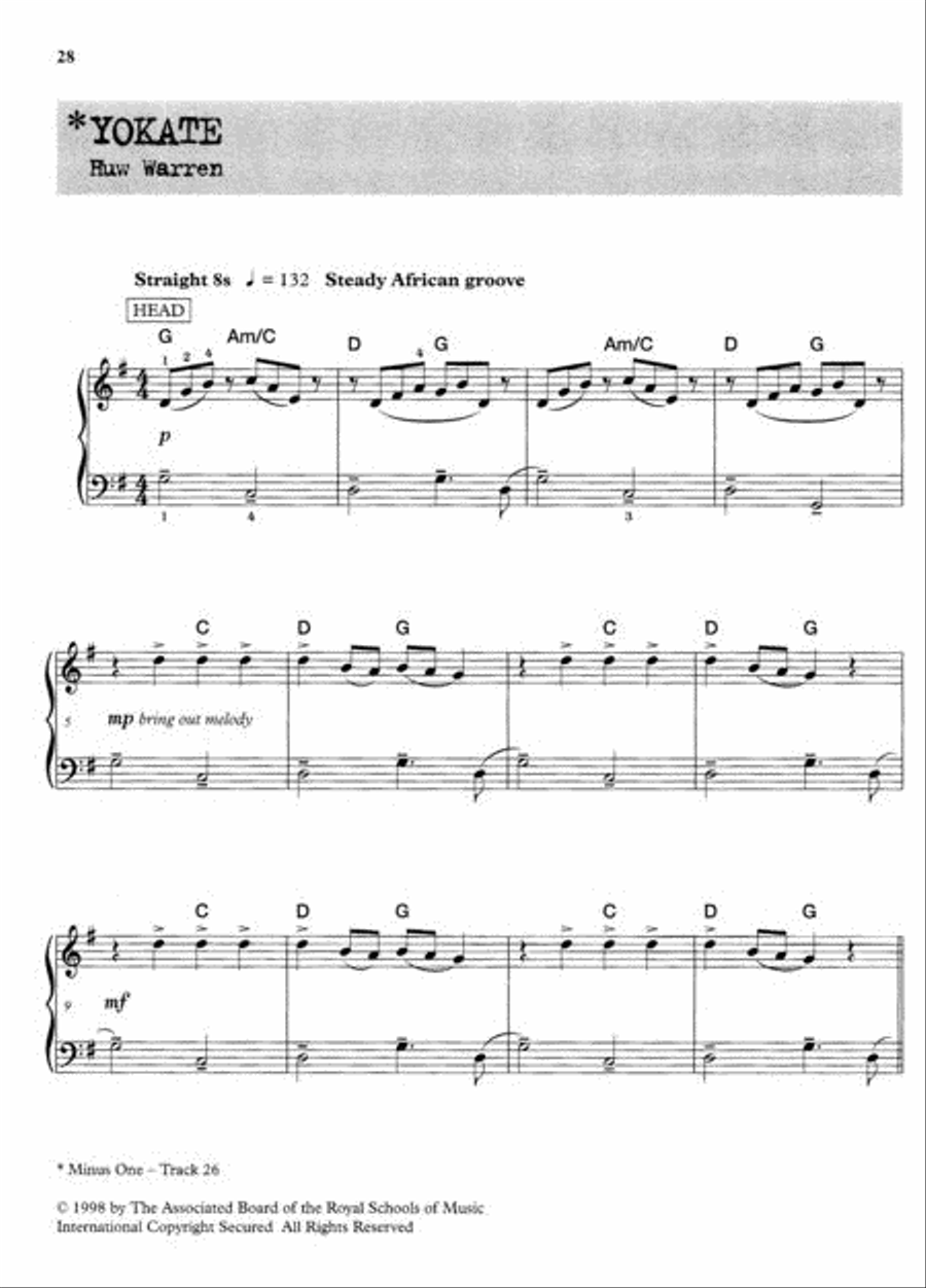 Jazz Piano – Level 1 Piano Method scores gallery preview page 2