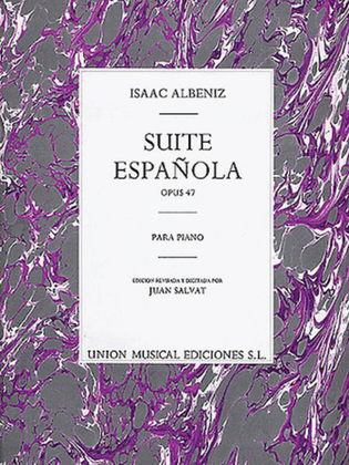 Book cover for Isaac Albeniz: Suite Espanola Op.47