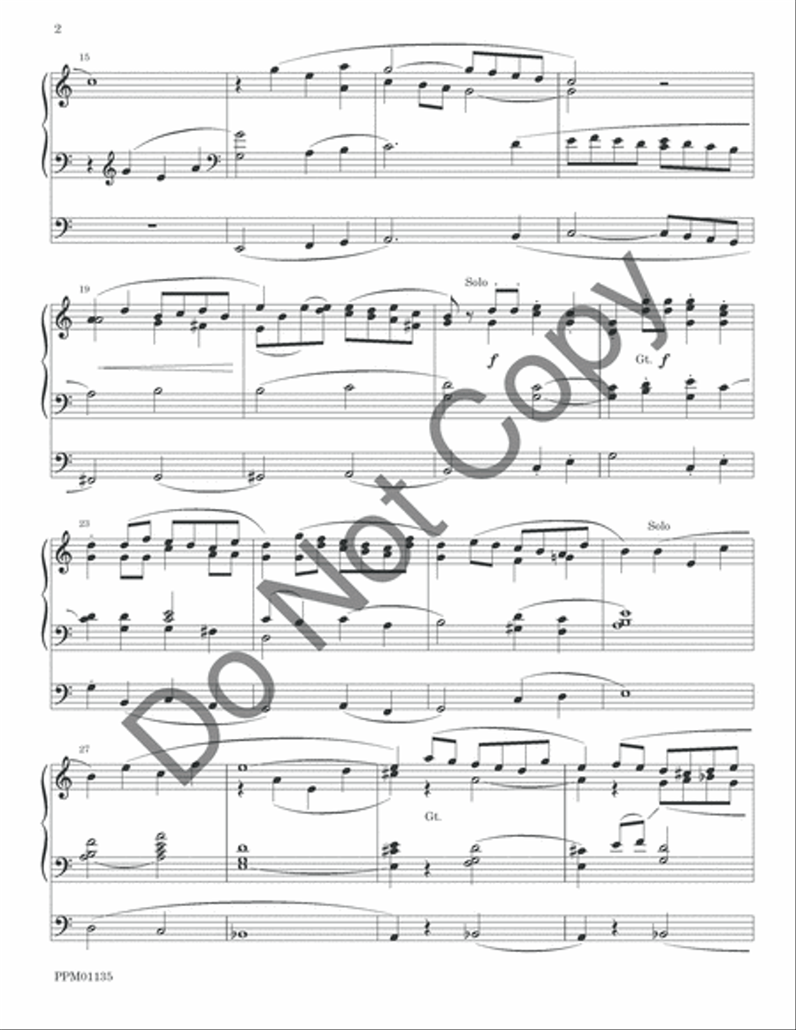 O God Our Help in Ages Past: Fanfare, Recitative and Hymn Organ scores gallery preview page 5