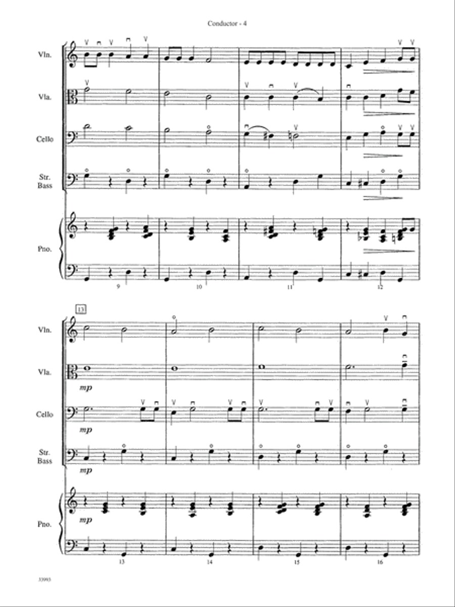 Classics for a Christmas Pops, Level 1: Score String Orchestra scores gallery preview page 4