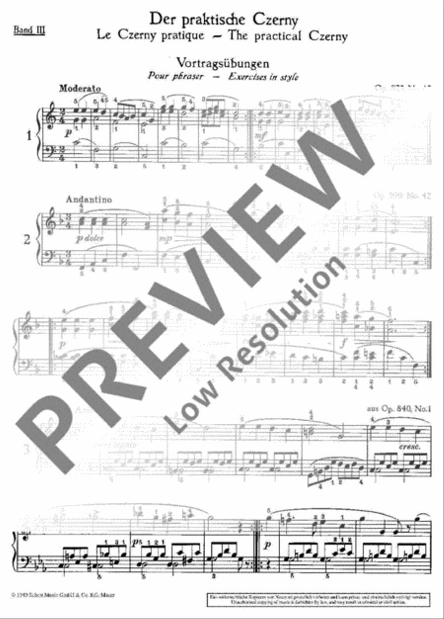The practical Czerny Piano Solo scores gallery preview page 5