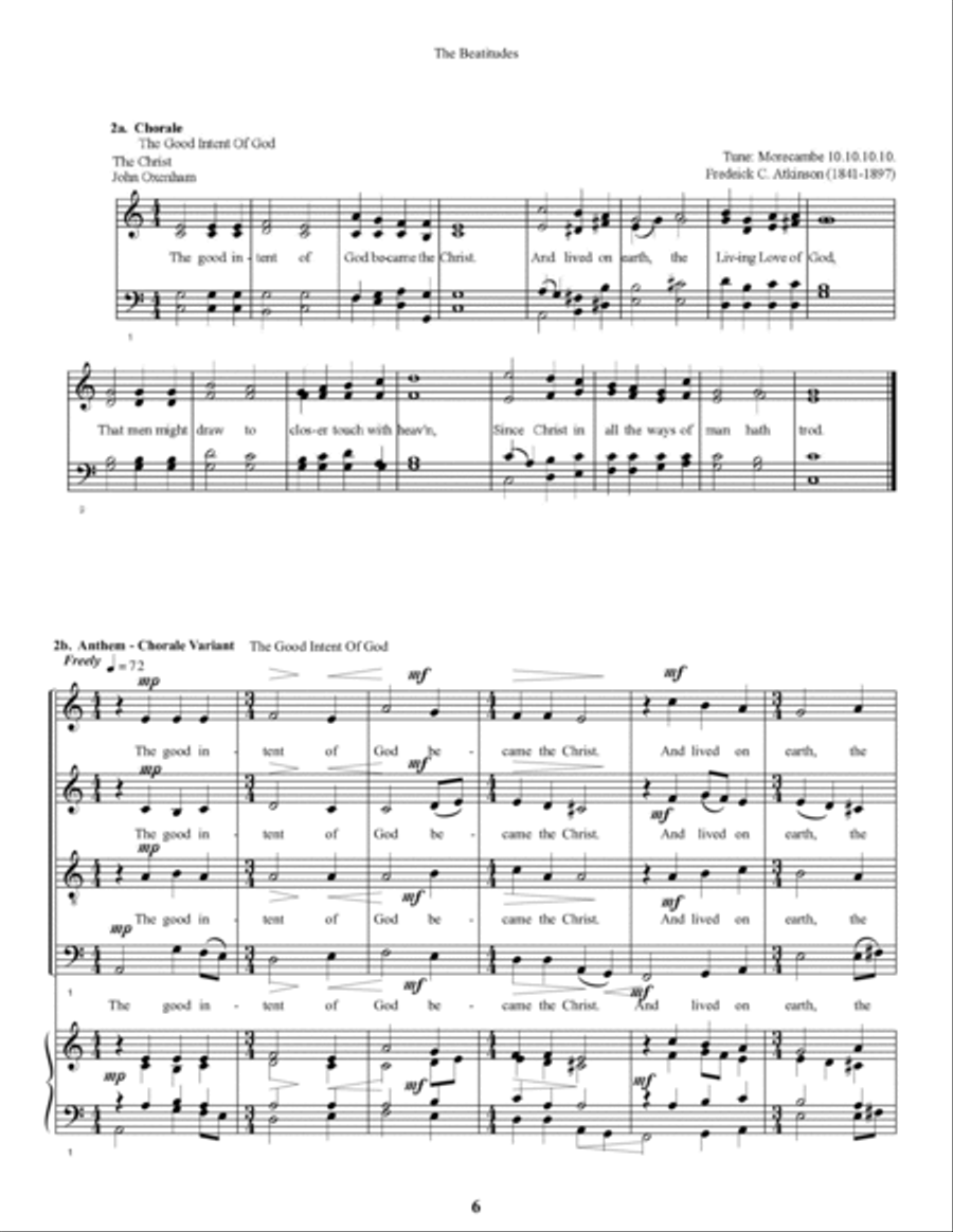 The Beatitudes - A Cantata 4-Part scores gallery preview page 6