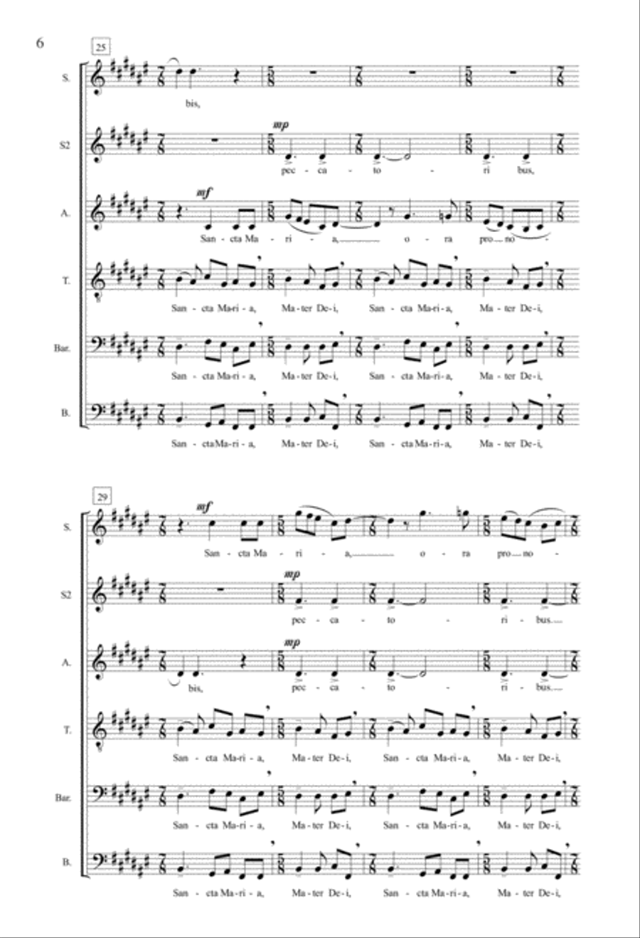 Ave Maria SSAATTBB scores gallery preview page 4