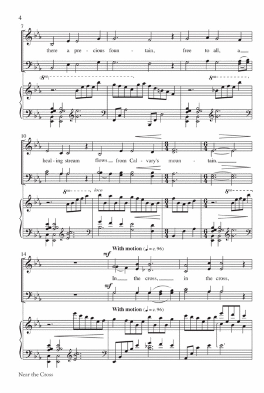 Near the Cross with The Power of the Cross 4-Part scores gallery preview page 3