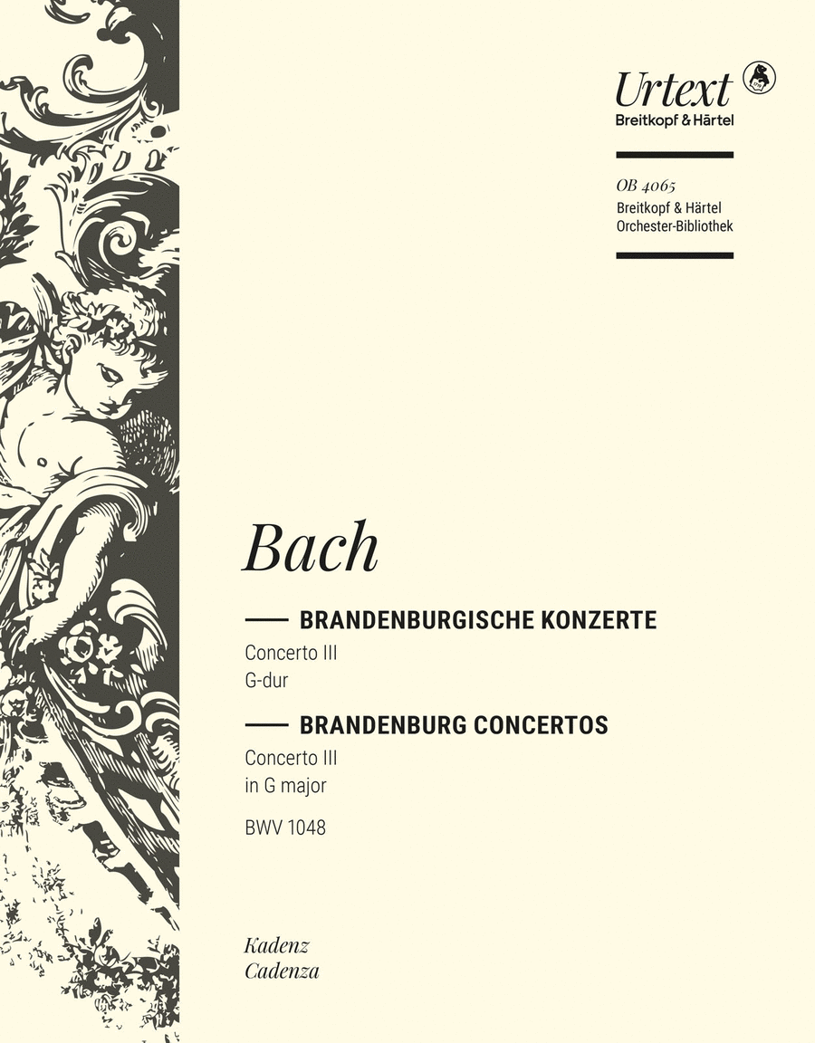 Brandenburg Concerto No. 3 in G major BWV 1048 Orchestra scores gallery preview page 1