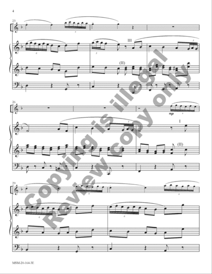 Three Carols for Oboe and Organ Oboe scores gallery preview page 19